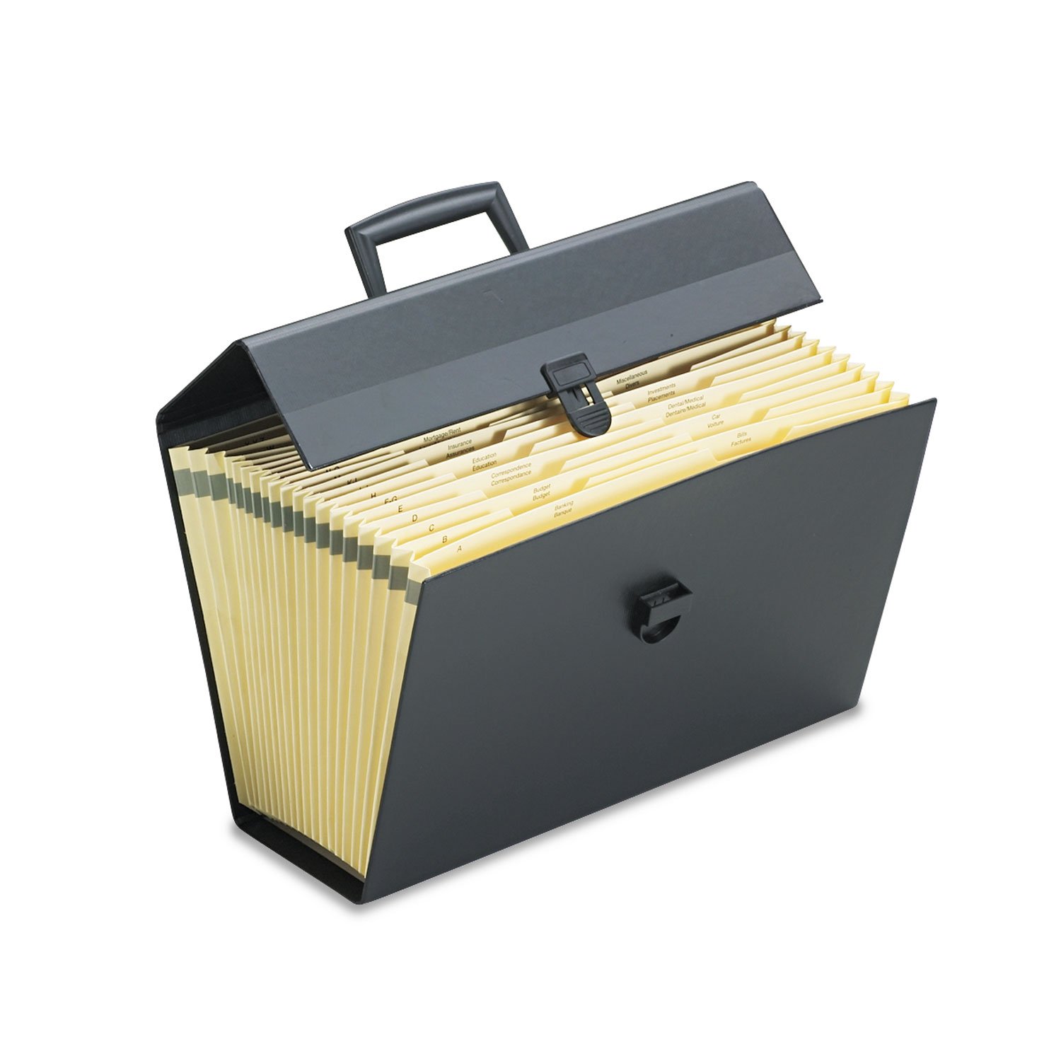 Photo 1 of Pendaflex Portafile Expanding Organizer, 15 1/8"x 10 5/8", Black (01156)