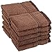 Superior 100% Long Staple Combed Cotton Face Towels, 10 Piece, Mocha