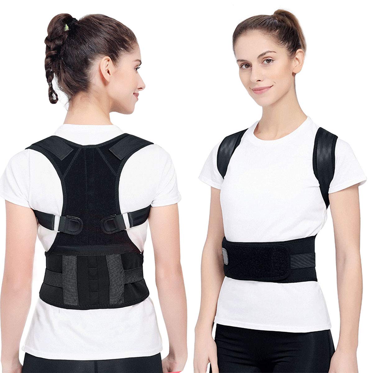 Magnetic Posture Corrector Adjustable Magnetic Shoulder Support Brace Shoulder Back Support Belt Back Brace Posture Trainer Posture Corrector Back for Men and Women