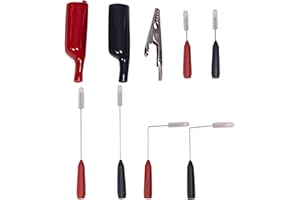 BOCEUC Back Probe Needles Non-Destructive Multimeter Test Probes, 3A Alligator Clips with Slip on Insulators, 5A 600V Instrum