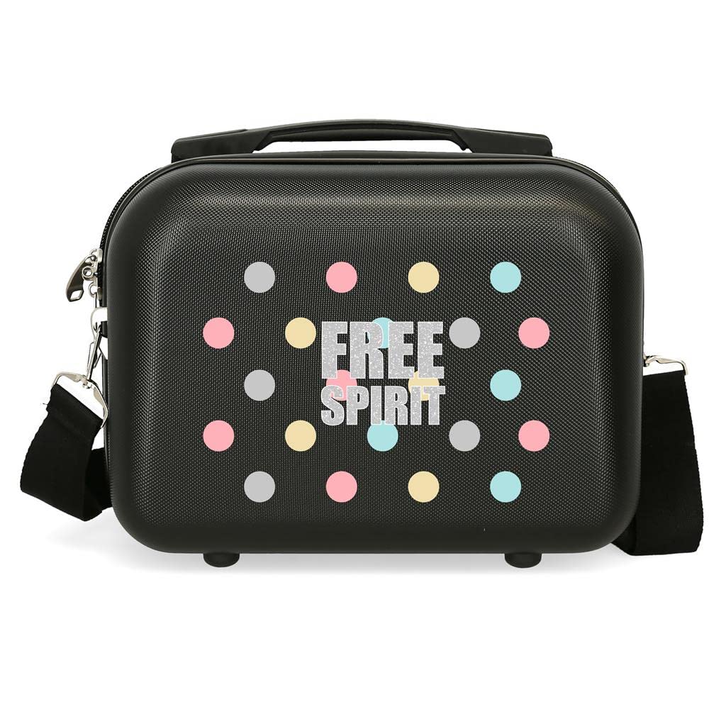 Movom Dots Adaptable Beauty Case Black 29x21x15 cms ABS