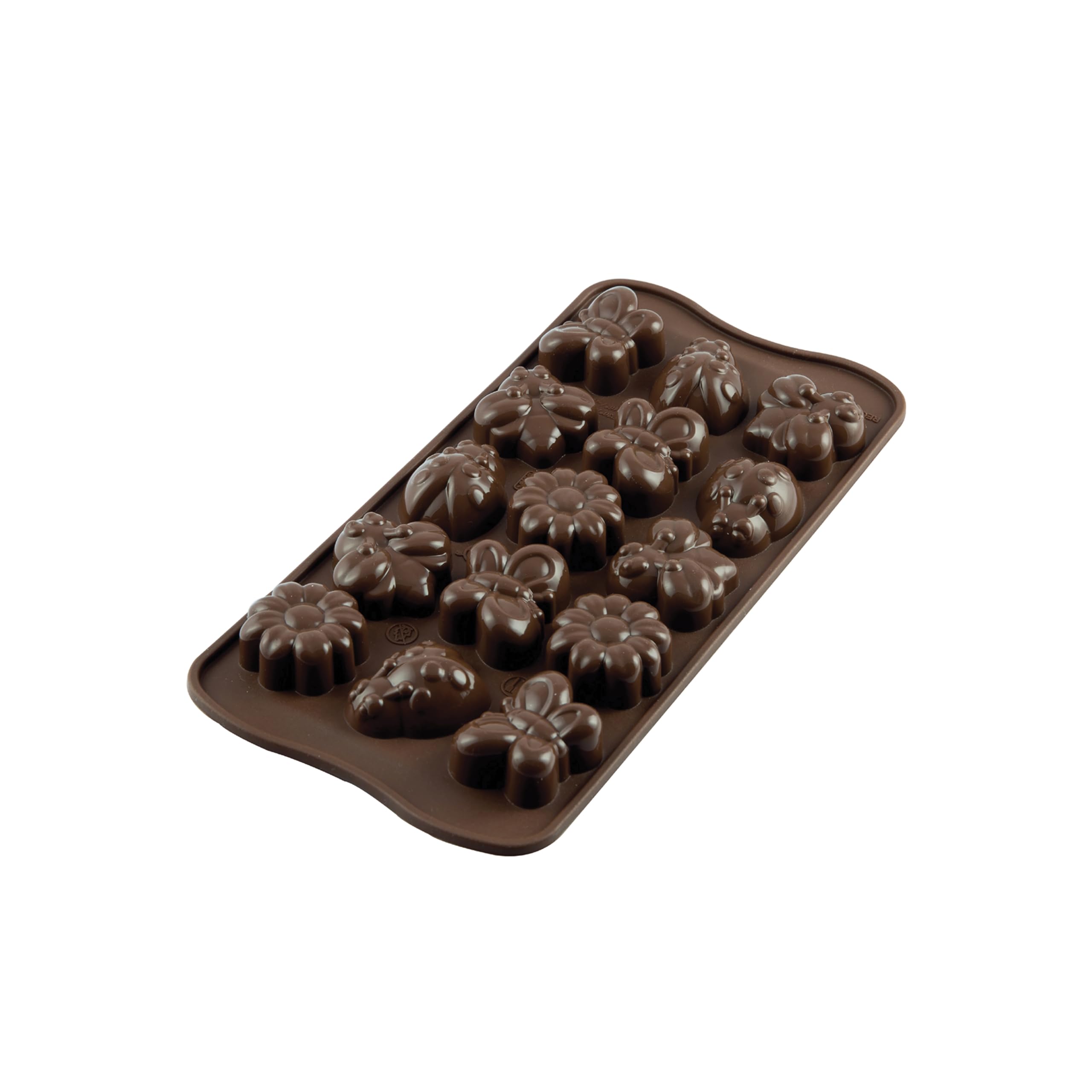 Silikomart - SCG24 CHOCO SPRINGLIFE - Silicone Chocolate Mould Springlife, Brown