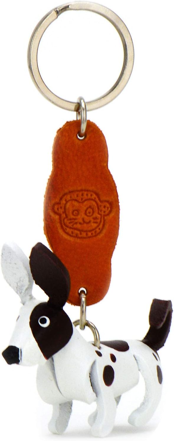 MONKIMAU Leather Keyring Chihuahua Dog, White, S - Image 5