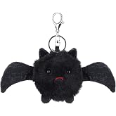 Apricot Lamb Cute Plush Halloween Bat Stuffed Animal Soft Keychain Toy 4''