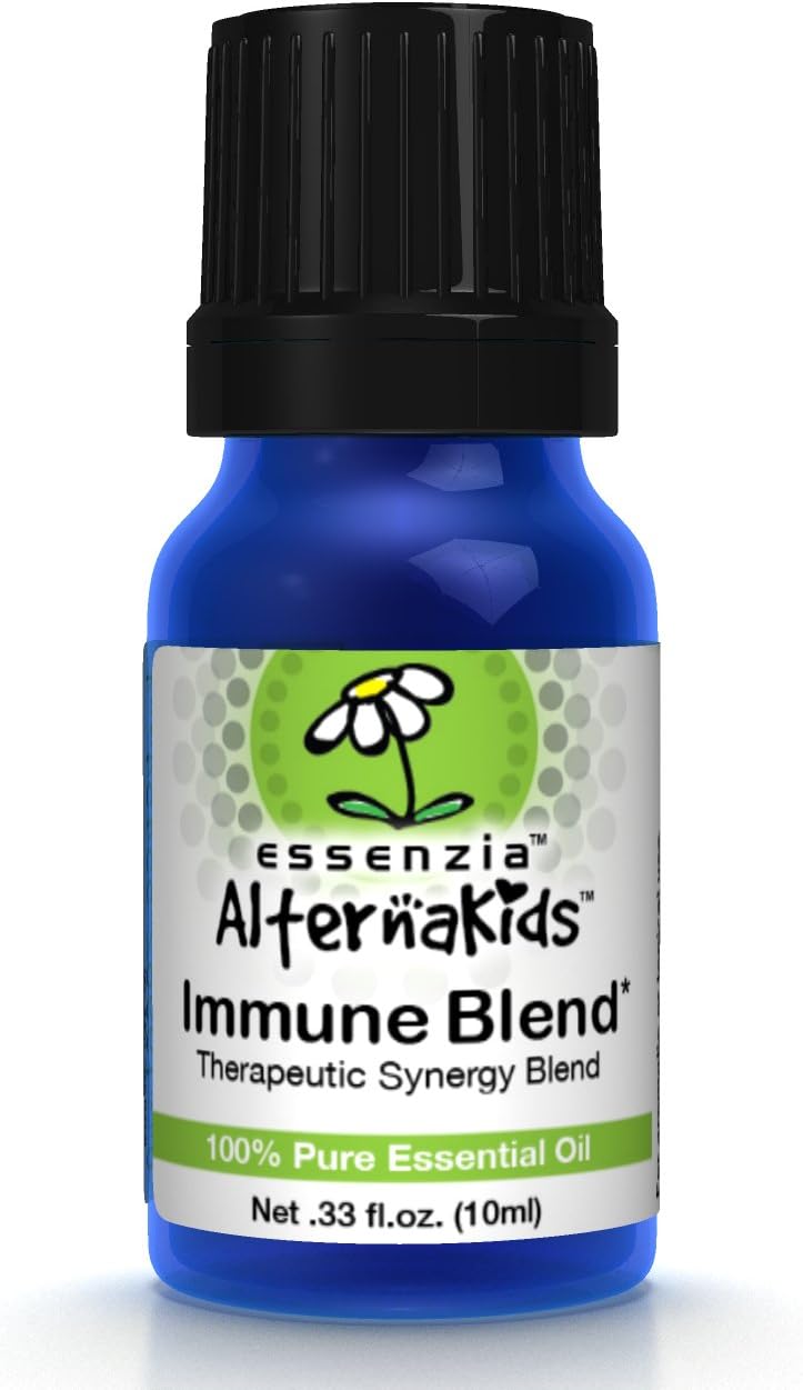 Immune Essential Oil for Kids by AlternaKids - 100% Pure, Therapeutic Grade, Undiluted Aromatherapy Blend for Children | Helps Fight Colds, Flu & Seasonal Allergy and Germs, Kid Safe (10ml Bottle)
