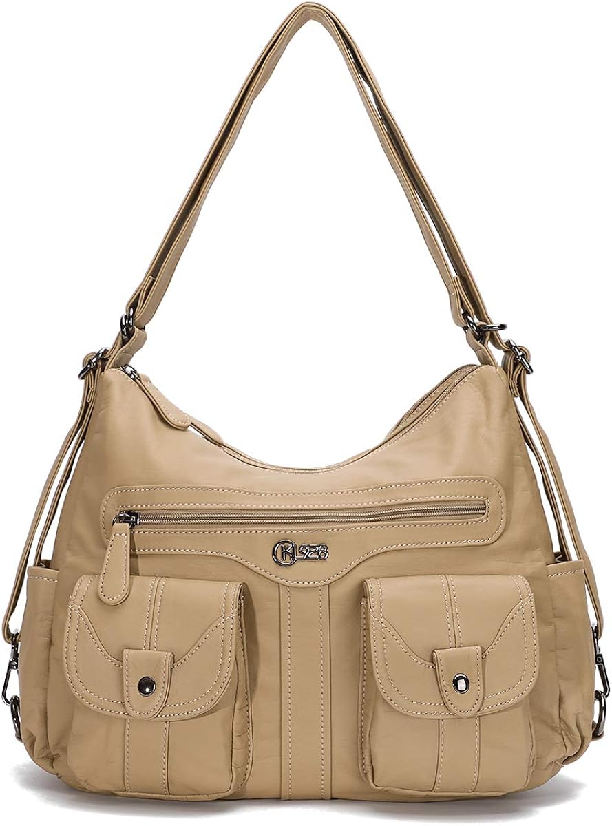 KL928 Women Shoulder Handbags Large Purses for Women, Beige Amazon.ca