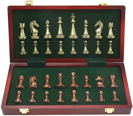 brass chess set