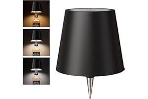 Wireless Bottle Lamp - Portable LED Wine Bottle Lamp with Stopper，2025 New 3 Color Rechargeable Wine Bottle Lights for Bars R