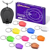 RaySoar 10 Pack Ultra Bright Mini LED Keychain Flashlight, Small Key Ring Flashlight, Portable LED Keychain Light for Outdoor Activities Emergency Light - 10 Colors Shell