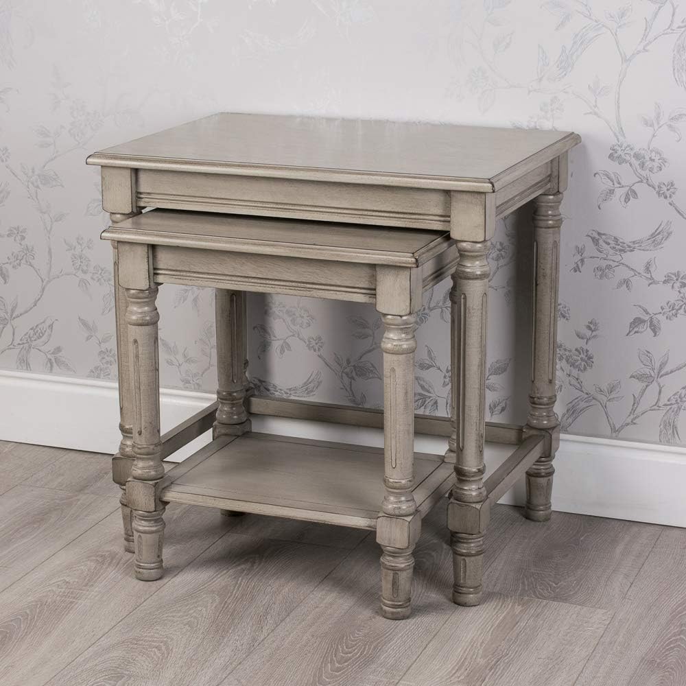 Tara Giftworks Oyster Grey (S/2 Nesting Tables)
