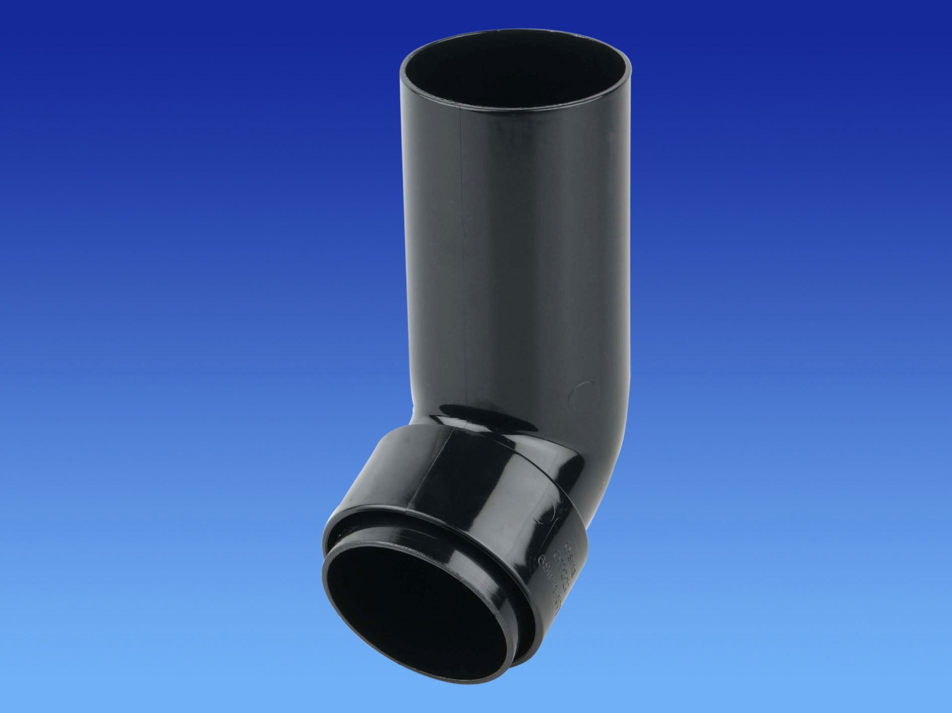 Wavin OSMA Roundline Long tail offset spigot Black 0T027b