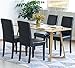 Knit Spandex Fabric Stretch Dining Room Chair Slipcovers Set of 4 Gray