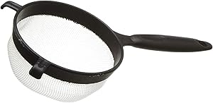 IMUSA USA IMU-71133W Plastic Strainer 6-Inch, Black
