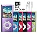 VOLGER DIGITAL 8GB Versatile Mini MP3 MP4 Music Player Internal Micro SD Card Lossless Sound Hi-Fi Entry Video Movie Player FM Radio Voice Recording Photo Viewer E-book Reader Media Player (Purple)