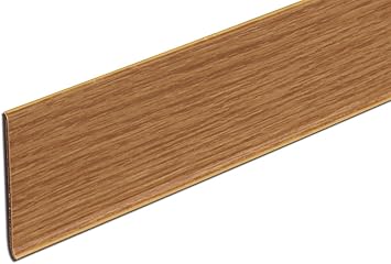 Amazon 貼るだけ簡単巾木 厚3ｍｍ 高さ60ｍｍ 長さ909ｍｍ 色 ナラミディアム 羽目板 幅木