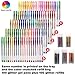 Smart Color Art 200 Pack Glitter Gel Pens Set, 100 Colors Gel Pens with 100 Refills for Adult Coloring Books Drawing Painting Writing