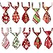 yagopet 10pcs/Pack Dog Christmas Ties Small Cat Dog Ties Xmas Puppy Dog Neckties Bow Ties Cat Dog Ties for Christmas Festival Dog Collar Dog Accessories