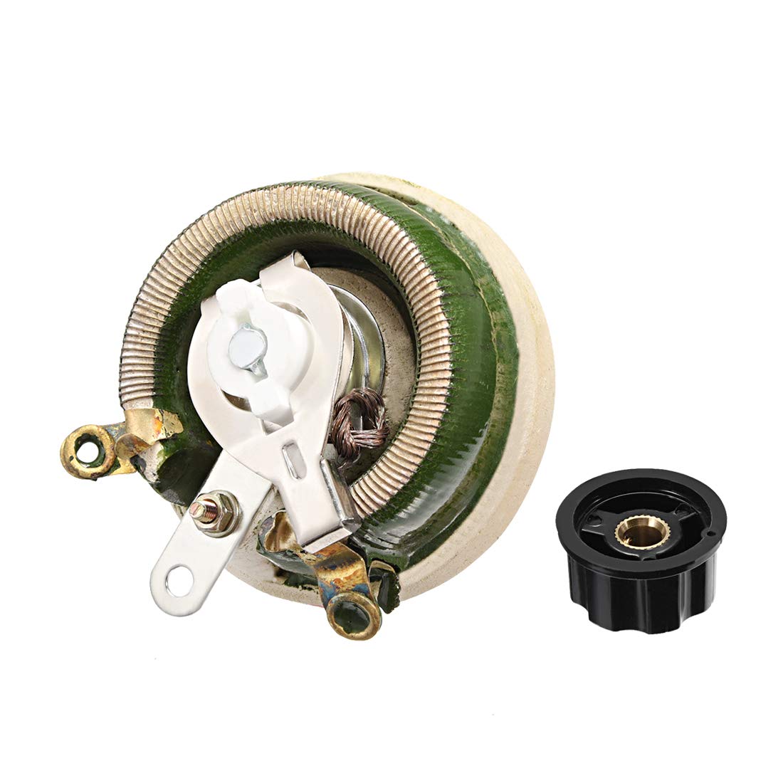 uxcell 100 Ohm 50W High Power Ceramic Wirewound Potentiometer with Knob