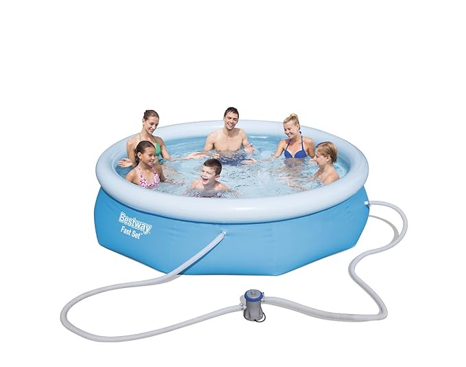 Amazon.com: (Bestway) rápido Set piscina con bomba de filtro ...