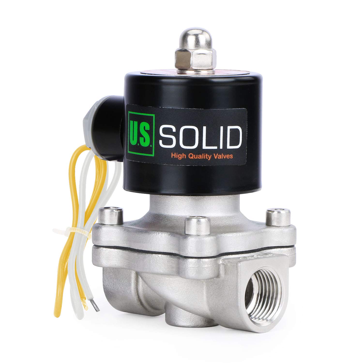 3/4" Stainless Steel Electric Solenoid Valve 220V AC G Thread Normally Closed VITON from U.S. SOLID