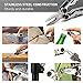 PACEARTH Multitool Pliers Durable Saw Stainless Steel Compact Lightweight Portable with Scissors Knife Screwdriver Opener Military Card Buckle Safe to Use for Fishing Hiking Survival Camping