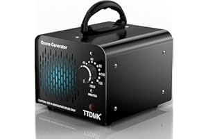 TTDMK 26,000mg/h Ozone Generator (Black), Ozone Machine Odor Removal, High Capacity Ozone Generator for Car/Pet/Smoke/Home/etc