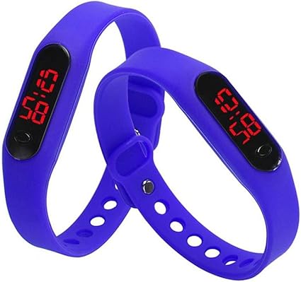 Everpert Reloj de pulsera unisex con pantalla LED de plástico electrónico.