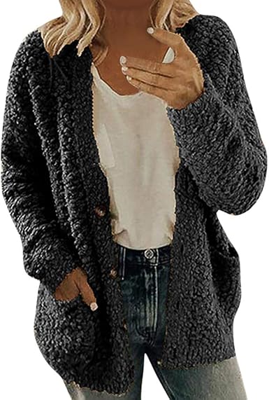 women's button front sweatshirt jacket