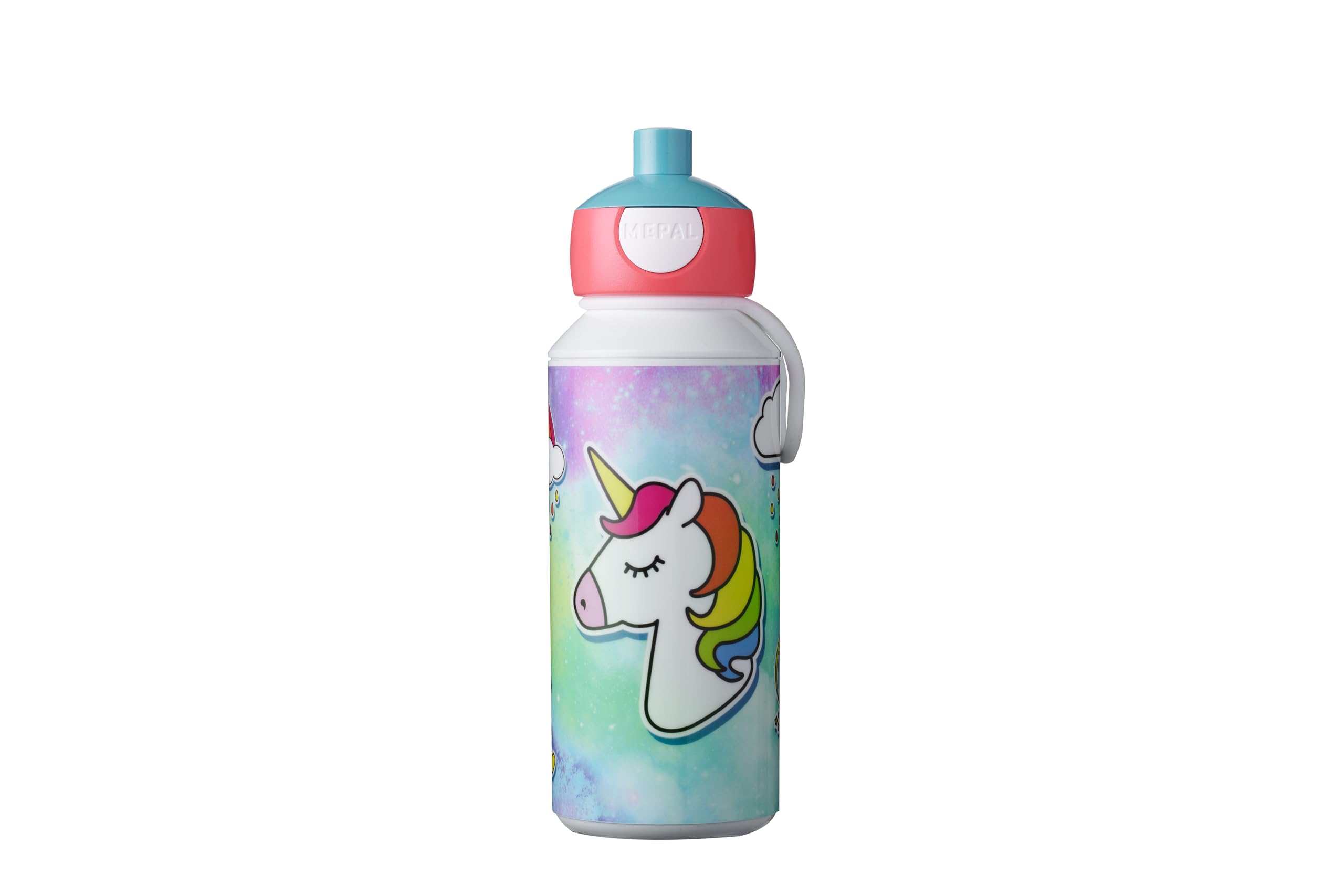 Mepal - Drinking Bottle Pop-up Campus - Drinking Bottle - Leak Proof Drink Bottle For School - BPA-free & Dishwasher Safe - 400 ml - Unicorn — image 1