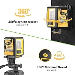LPYBP 360° Laser Level with Tripod,100ft/30m Self