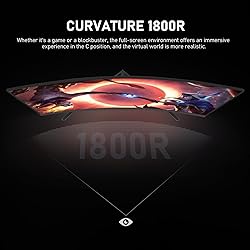 Gawfolk 32 inch 2K QHD(2560×1440P) 165Hz Curved
