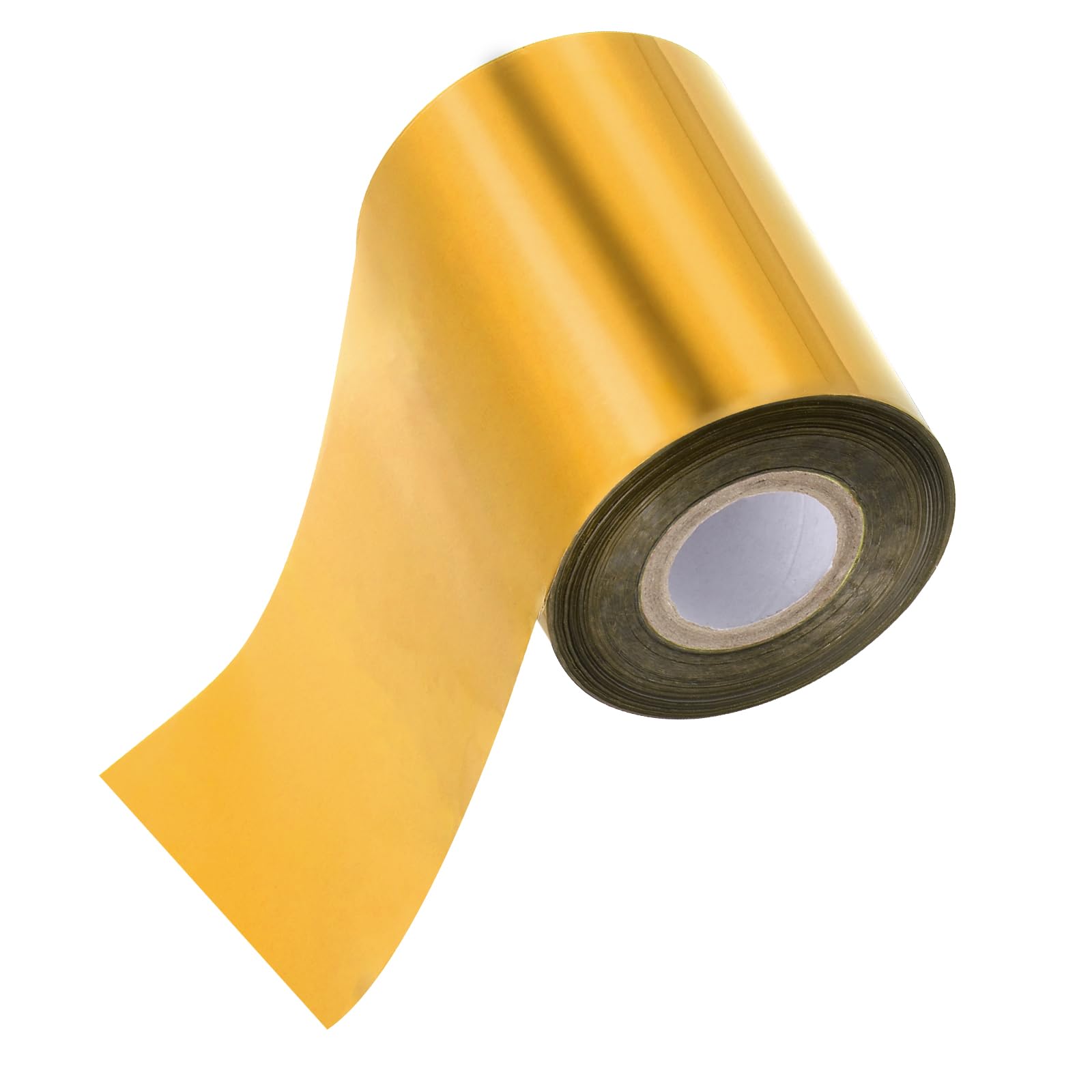 PATIKIL 3.2" x400Ft Hot Stamping Foil Paper,Heat Transfer Hot Stamping Paper Foil Roll for Leather DIY Logo Decor Craft Gift Card Package Scrapbook,Gold