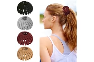 AOKID Bird Nest Magic Hair Clip - Expandable Hair Bun Maker Hair Accessories for Women Ponytail Holder Hair Bun Clip for Thin Thick Fine Curly Hair, Plastic Hair Barrettes Hair Scrunchies