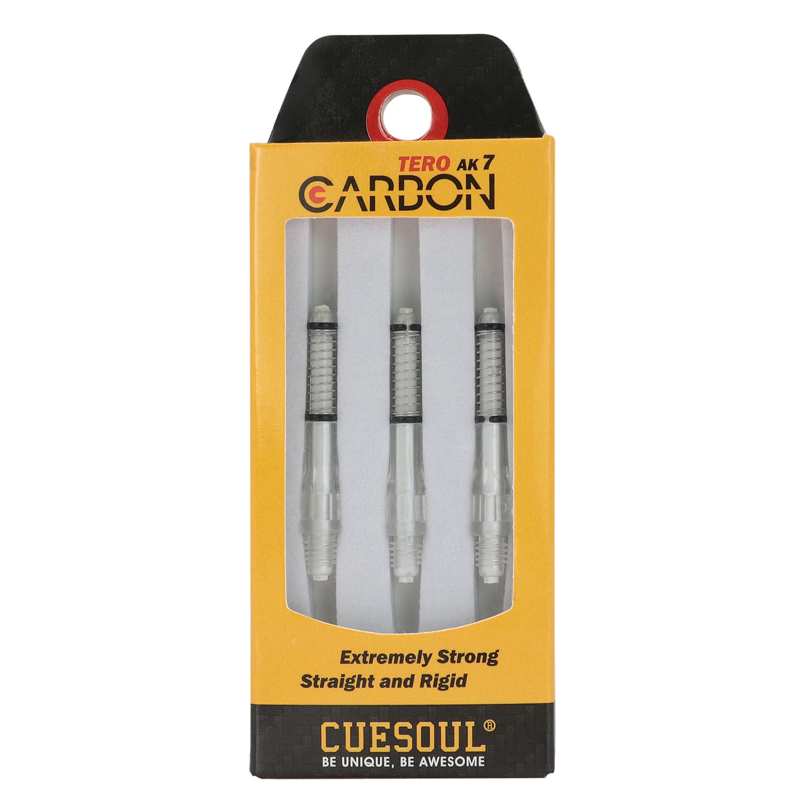 CUESOUL TERO AK7 Carbon Dart Shafts/Stem Built-in Spring Telescopic,Set of 3 pcs