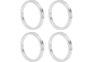 INFINAUTO Car Wheel Hub Centric Rings OD 78.1mm to ID 67.1mm Wheels Center Shaft Shock Absorbing Hubrings Aluminium Alloy Silver Tone Durable