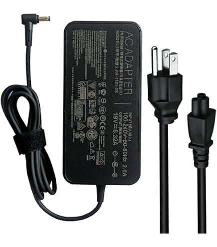 com: New 19V 6.32A AC&frasl;DC Supply Adapter Compatible for Asus