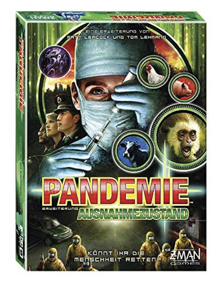 Asmodee | ZMan | Pandemic - State of Emergency | Expansion | Connoisseur Game | Board Game | 2-4 Players | From 8+ Years | 45+ Minutes | German