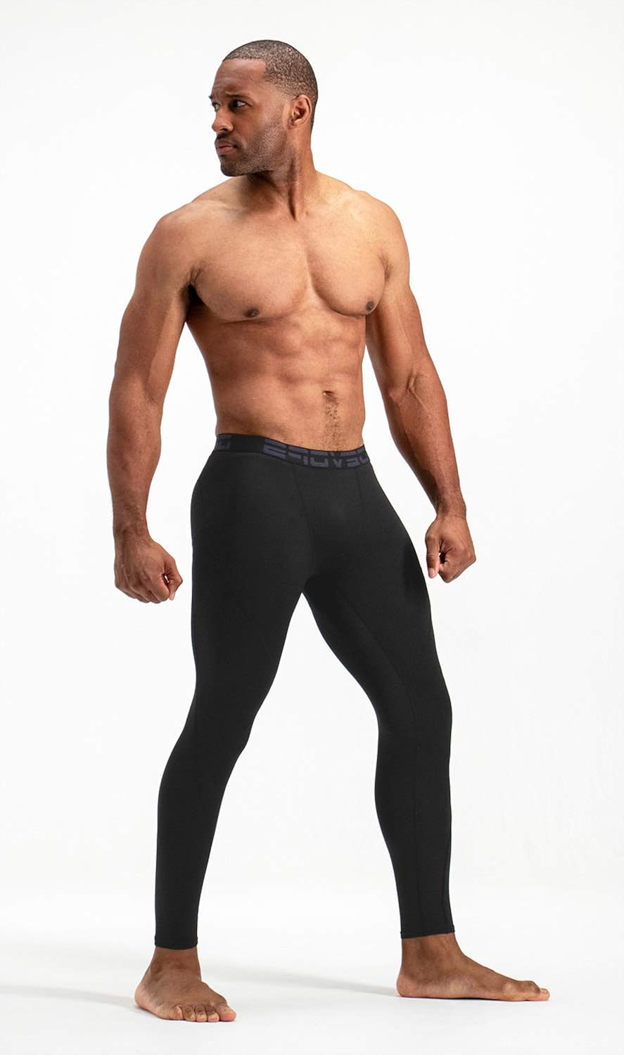 DEVOPS Men's Thermal Compression Pants, Athletic Leggings Base Layer Bottoms (2 Pack): Clothing