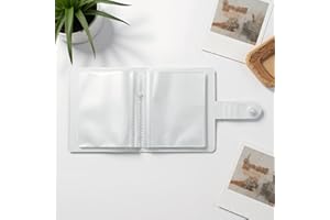 Index Card Holder Binder, 3Inch Pocket Card Organizer with Clear Plastic Double-Sided Sleeves, Storage for Photos, Postcards,