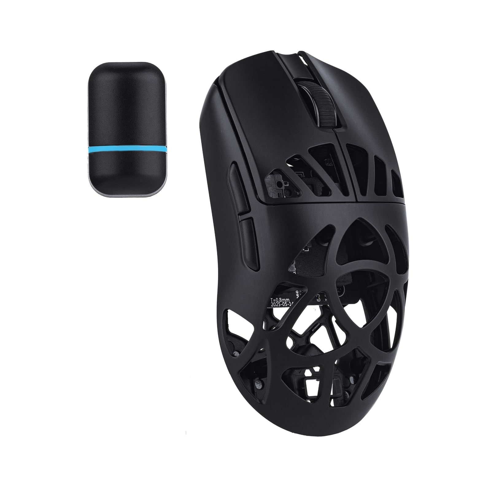 EPOMAKER Carbon X Wireless Gaming Mouse, 400 to 30,000 DPI Adjustable, PAW3950 Sensor, 50g Lightweight, Carbon Fiber Shell, 2.4G/BT/USB-C Rechargeable Wireless Mouse for PC/Mac/Linux (Black)