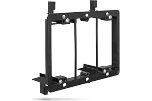 Low Voltage Mounting Bracket (3 Gang), Fosmon Low Voltage Mounting Bracket (Mounting Screws Included) for Telephone Wires, Ne