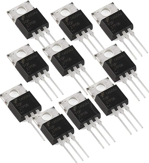 Amazon Co Jp Fqp27p06 Mosfetトランジスタ Pチャンネル 27 A 60v 70モム 10v 4v 10個 Diy 工具 ガーデン