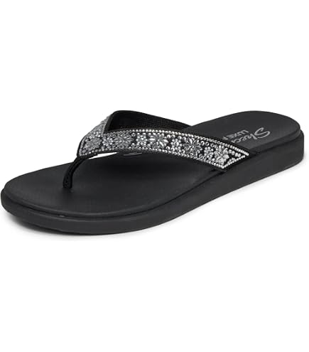 Amazon.com | Skechers Women's Meditation Daisy Delight Flip-Flop