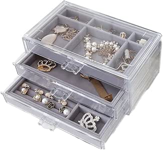 Qingmu Caja de Almacenamiento de Joyas Joyería Simple Joyas pequeñas