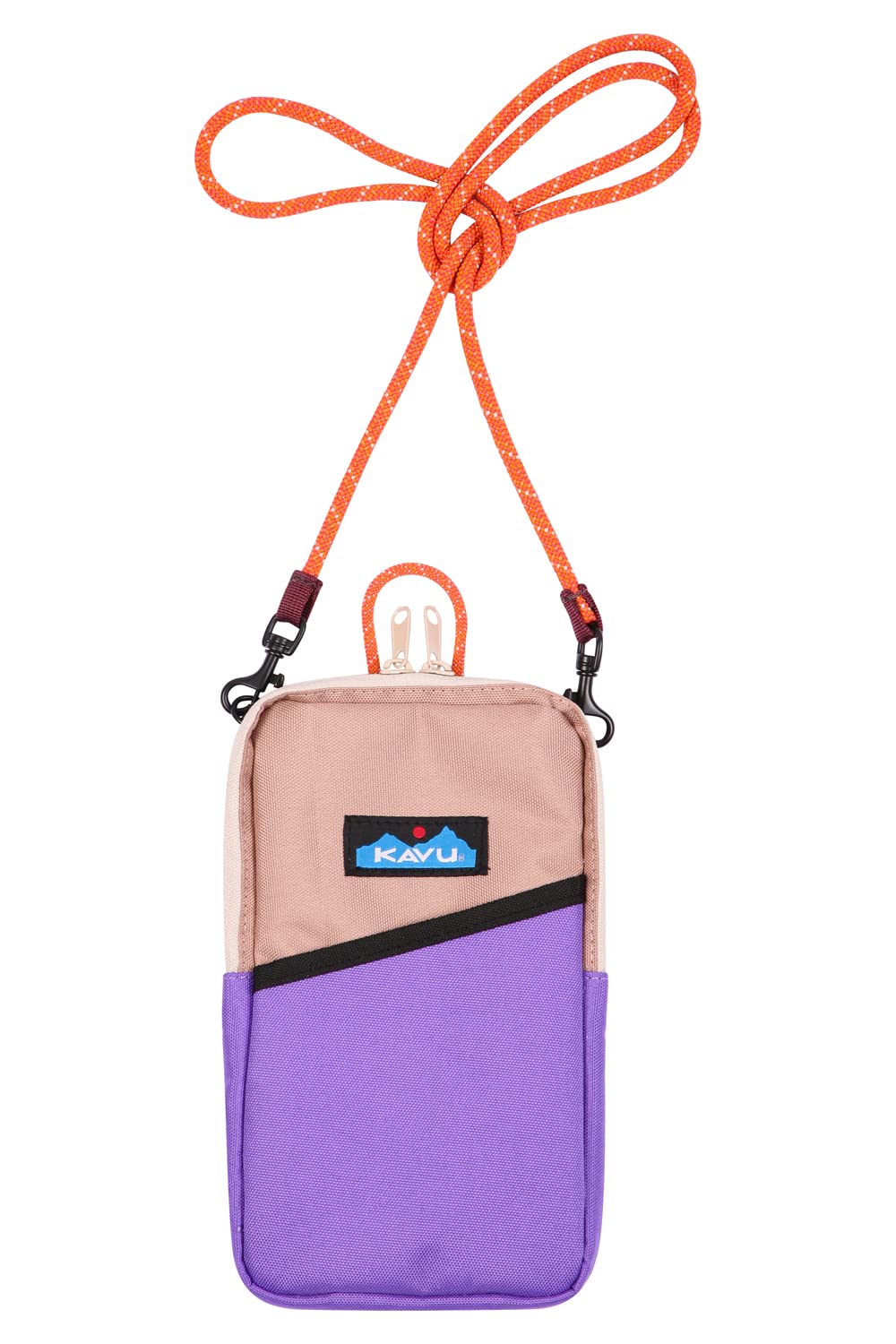 KAVU Essential Case Zip Crossbody Wallet with Rope