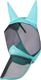 Harrison Howard CareMaster Pro Luminous Horse Fly Mask Large Mint view 2