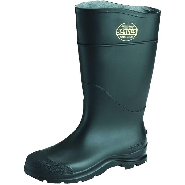 PVC Knee High Boots Size 
