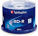 Verbatim BD-R 25GB 16X Blu-ray Recordable Disc 50 Pack Spindle view 1