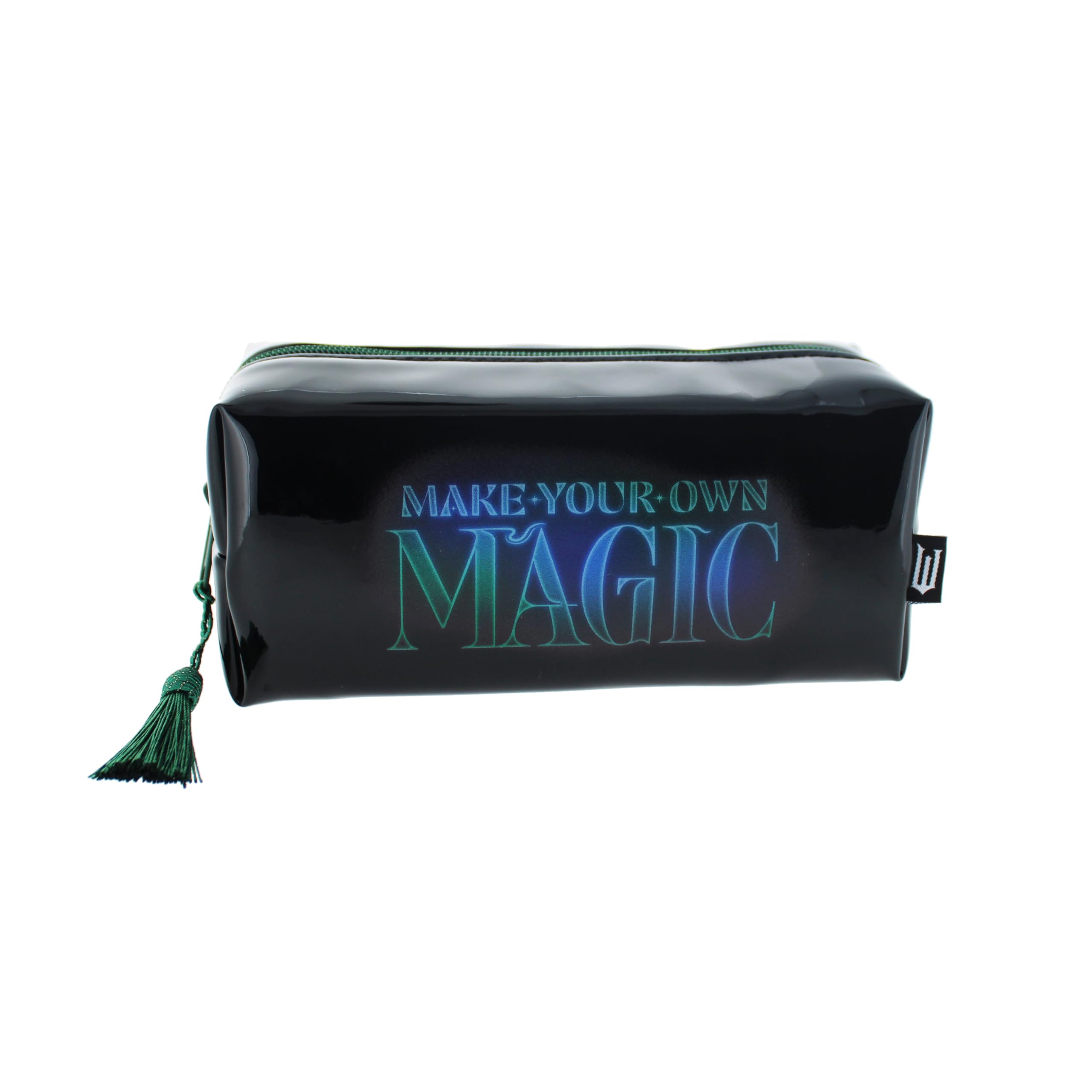 Blueprint Collections Wicked Pencil Case | 20 x 8 x 8 cm Elphaba Defy Gravity Design | Cute Zip-Up Case for School or Makeup | Official Wicked Musical & Movie Merchandise