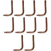 10 Pieces 1/2'' Pex Stub Out Elbow 3-1/2'' x 6'', Brass, Copper, 0.5 Inch